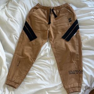 Devil Ray anime cargo space khaki pants with stretch